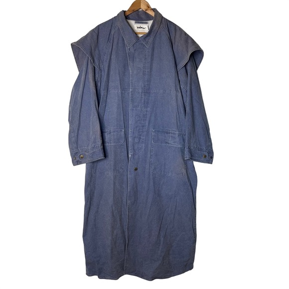 Wallamwan Other - Wallamwan Jacket Size‎ XL Mens Denim Long Duster Coat Indigo Blue Western Style